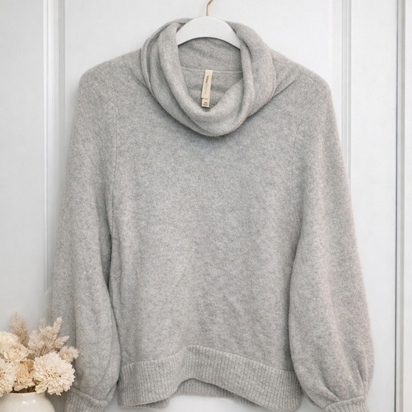 Babaton Sweaters - Babaton (Aritzia) Cowl Neck Sweater – Grey, Size XS (Oversized Fit)